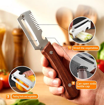 Vrushtii 3 In 1 Slicer & Shredder Knife